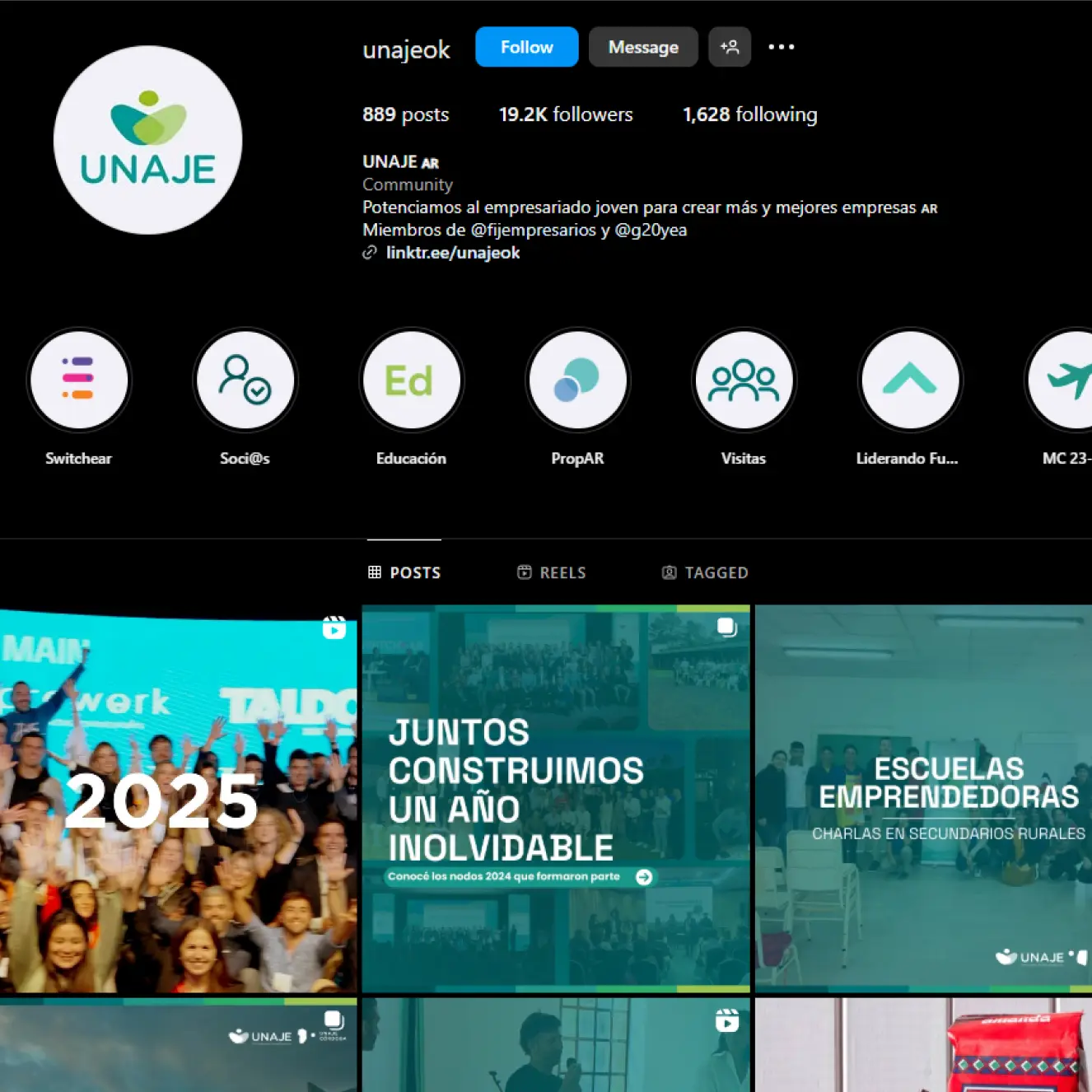 UNAJE event example 1